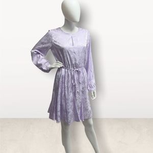 Emma & Michele Lilac Long Sleeve Dress
